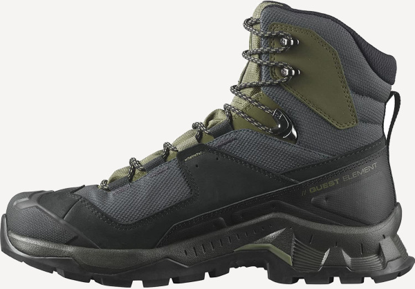 Ботинки QUEST ELEMENT GTX (RU 43.5 UK 10 USm 10.5 СМ 28; black/deep lichen green/olive night)